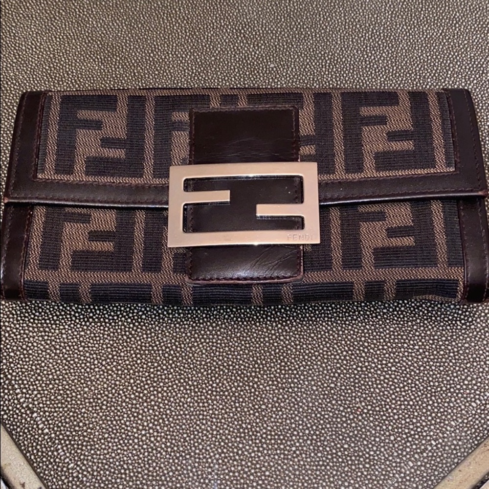 FENDI FF Zucca Long Wallet